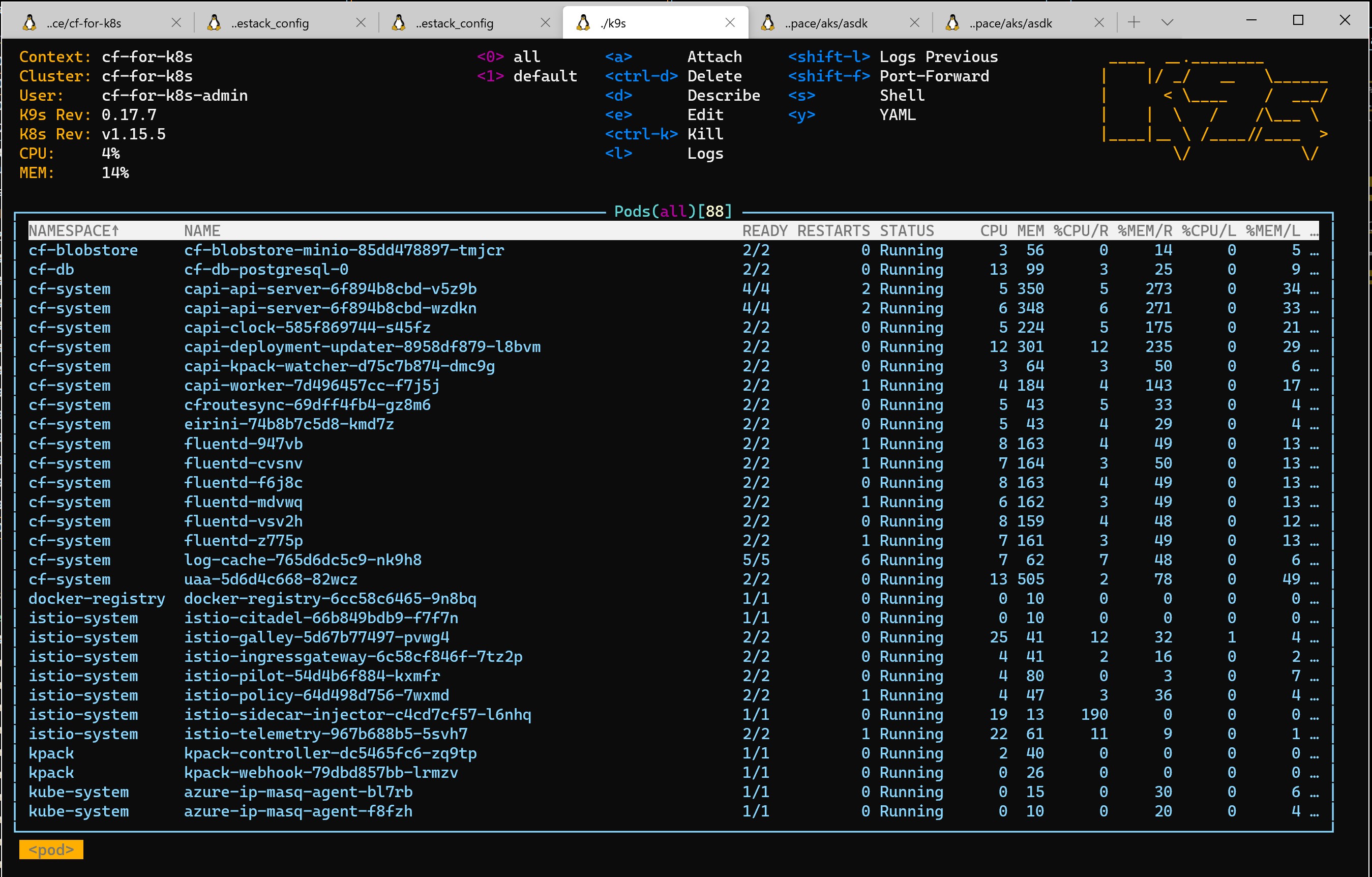 cf-for-k8s -> Run Cloudfoundry on Azurestack AKS